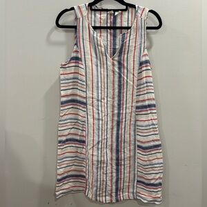 Artisan Ny 100% Linen Mini Dress